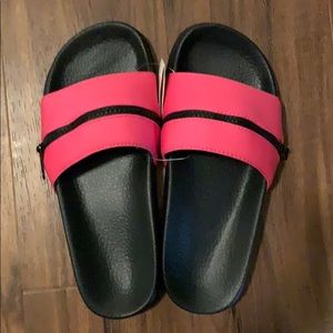 🎀 Pink Victoria Secret Zipper Slide Sandal 🎀